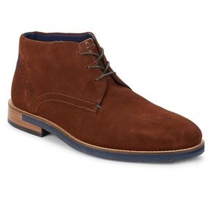 Ted Baker London Daiinos Chukka Boots Brown Suede Lace Up